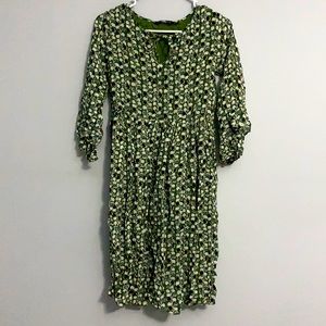 Desi Fusion Green Printed Kurti Size Small